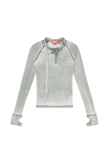 Tricou Diesel lung gri