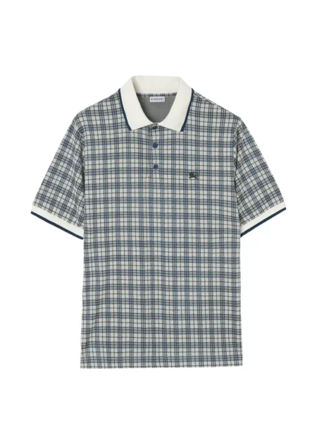 Tricou polo Burberry în carouri