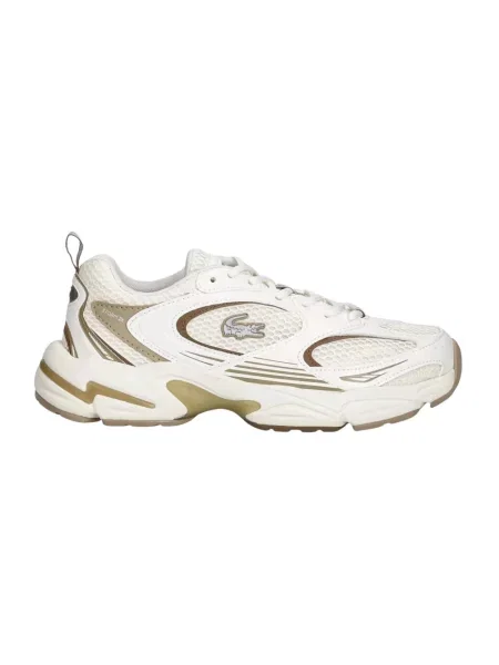 Sneakersy Lacoste skórzane beżowe