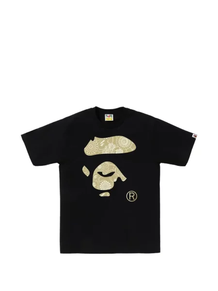 Raštuotas grafiniai marškinėliai A Bathing Ape® juoda