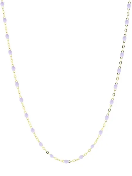 Класическо колие Gigi Clozeau мъниста жълто