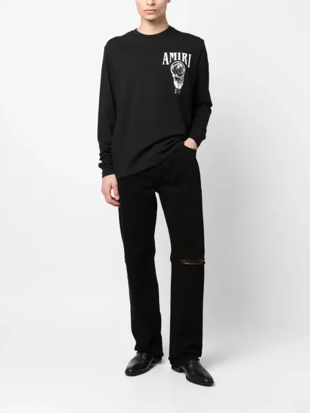 Tiesūs džinsai Amiri juoda