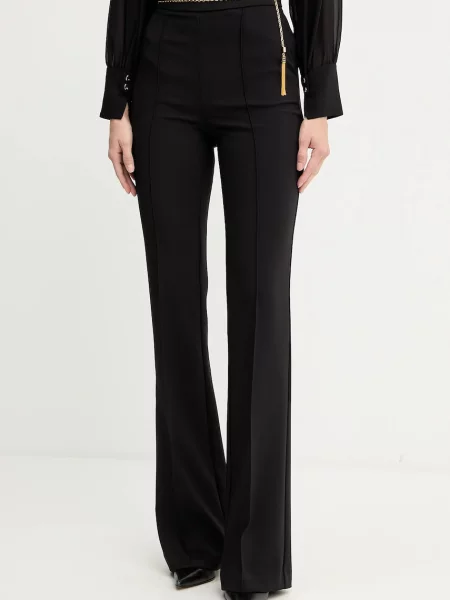 Elisabetta Franchi pantaloni evazați high waist negru
