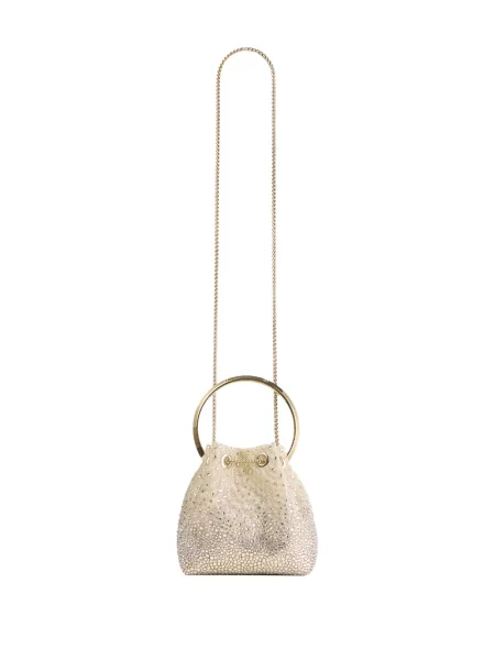 Чанта тип bucket Jimmy Choo с кристали