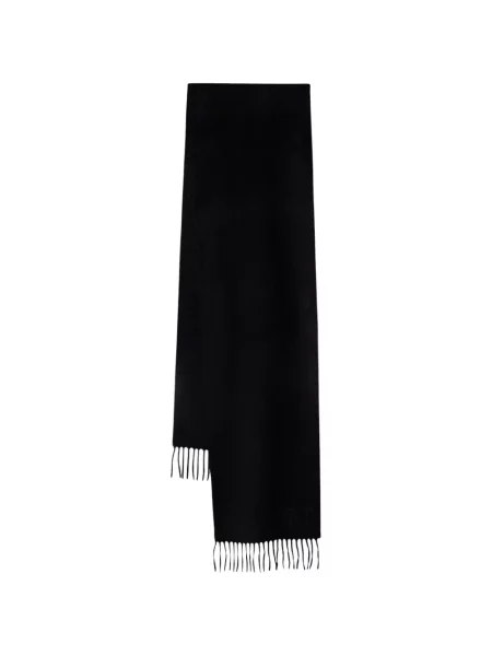 Fular Max Mara cu broderie negru