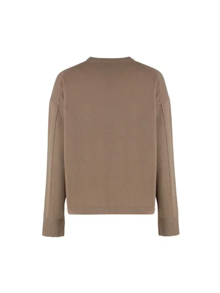 Sweter Max Mara wełniany brązowy