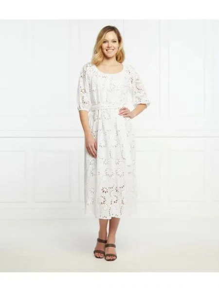 BOSS BLACK Rochie Dolara alb