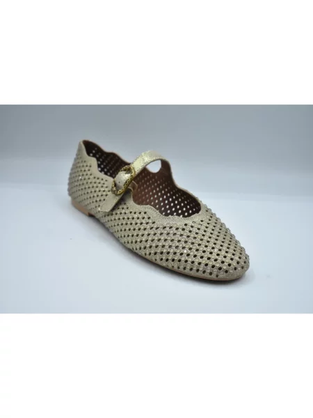 Balerinki Kurt Geiger skórzane żółte