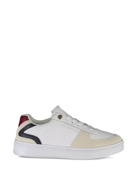 Fűzős csipkés sneaker Tommy Hilfiger fehér