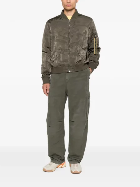 Cargo hlače Fendi s camo uzorkom zelena