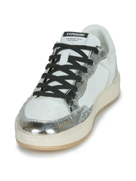 Pantofi Crime London alb