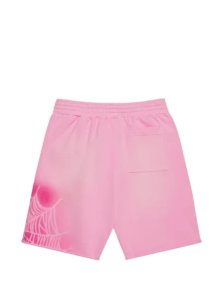 Pantaloni scurți Sp5der cu imagine roz