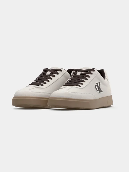 Sneakerși Calvin Klein din piele alb