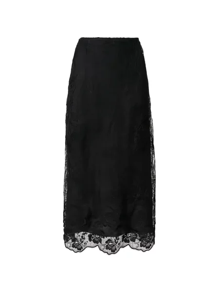 Fustă midi Fabiana Filippi din dantelă negru