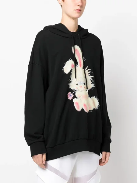 Bluza z kapturem Stella Mccartney z dżerseju czarna