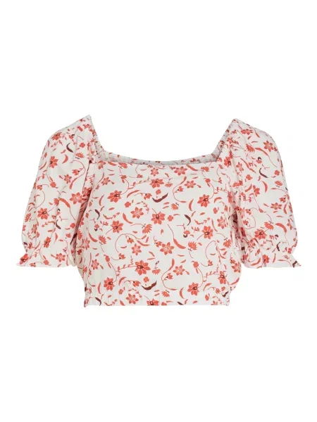 Vila Petite Póló Aya homár / rózsaszín / rikító piros fehér