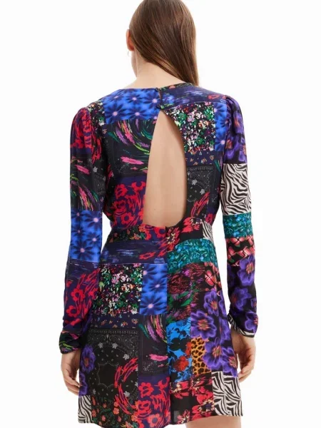 Desigual rochie mini drept alb