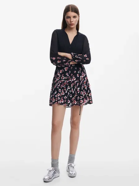 Desigual Rochie tip cămașă negru