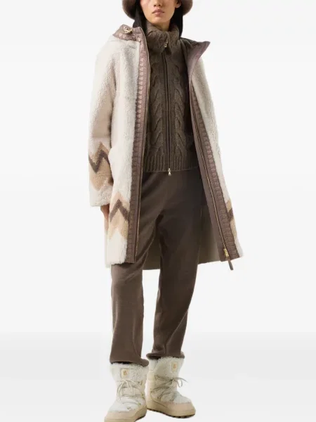 Cardigan Bogner tricotate maro