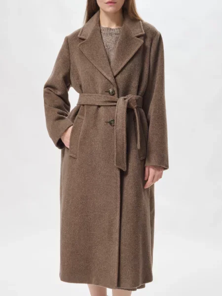 Пальто Weekend Max Mara коричневое