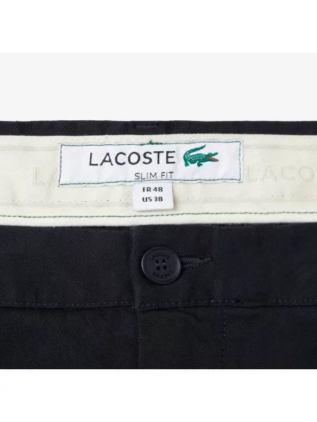 Lacoste Spodnie Chino Slim Fit czarne