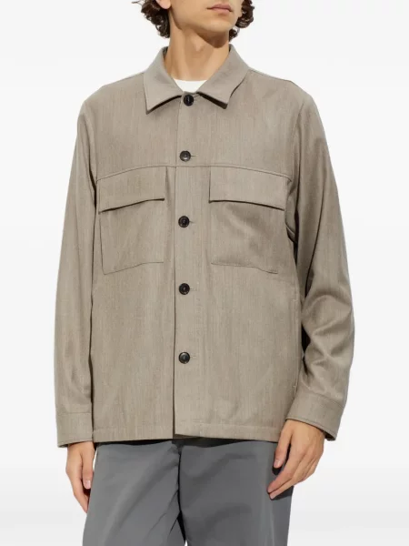 Cămașă Paul Smith de lână bej