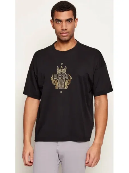 BOSS BLACK Tricou Wen_CNY | BOSS x Creation of the Gods negru