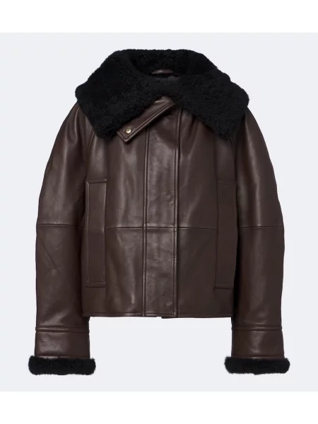 Geanta de piele Sportmax maro