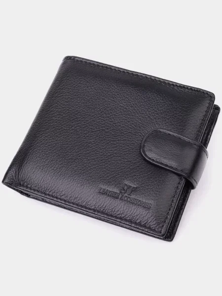 ST Leather Accessories Гаманець Шкіра чорний