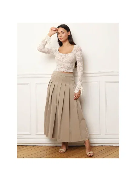 Fustă La Modeuse bej