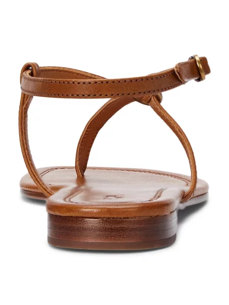 Kožené sandály Polo Ralph Lauren Plo Rng Br Sandal hnědá