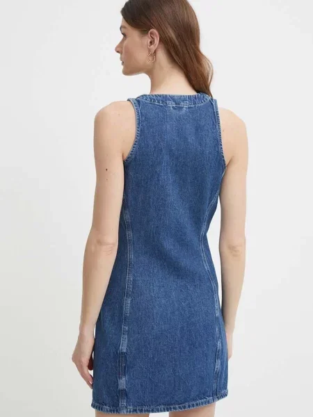 Calvin Klein Jeans farmerruha mini egyenes kék
