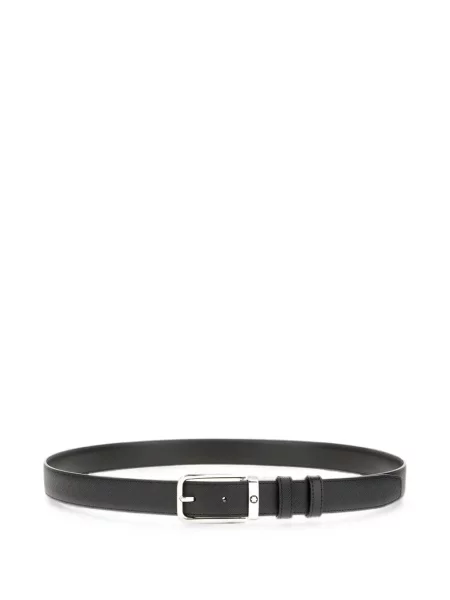 Cu centură reversibil curea Montblanc din piele negru