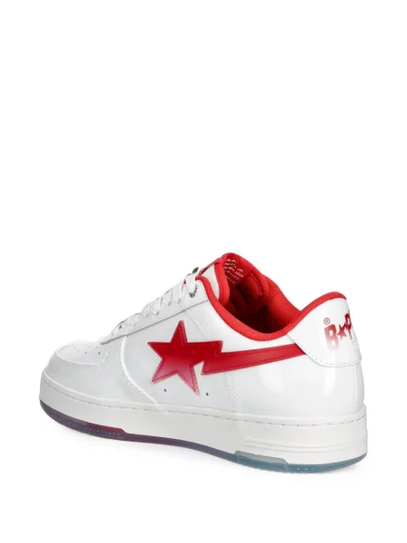Sneakerși A Bathing Ape® din piele de lac alb