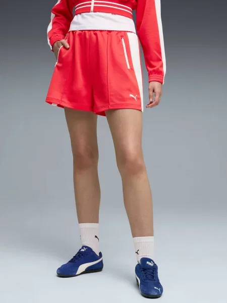 Повседневные спортивные шорты Puma красные