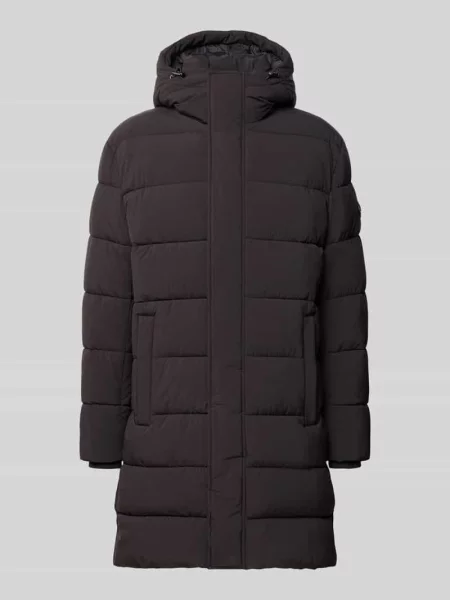 Kurtka w stylu puffer z ukrytym zamkiem błyskawicznym model Whiston' Joop! Collection czarna