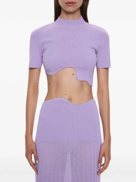 Top Christopher Esber tricotate violet