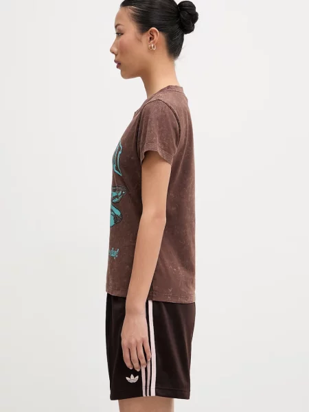 GANNI T-shirt brązowa