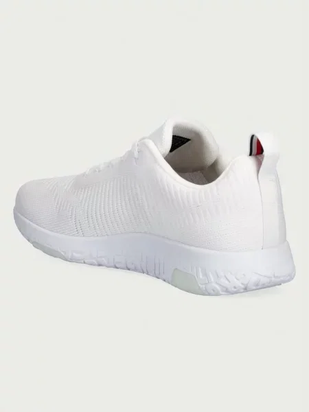Sneakersy z wyhaftowanym logo Tommy Hilfiger białe