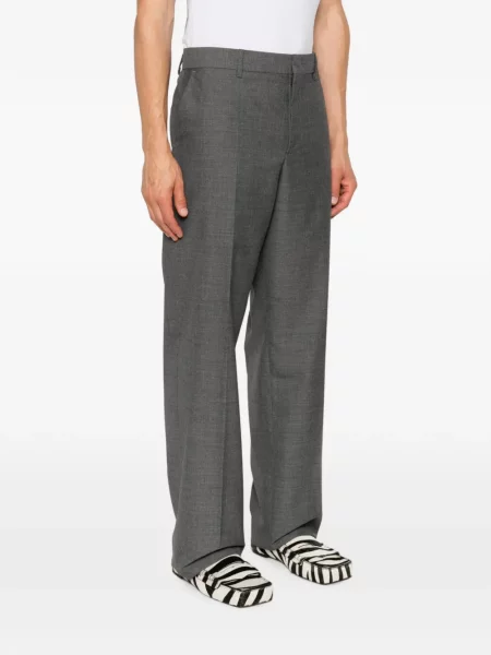 Cu centură pantaloni Moschino gri