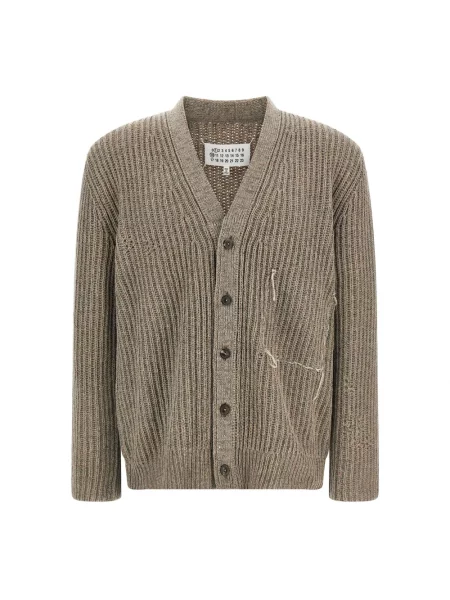 Kardigan Maison Margiela wełniany szary