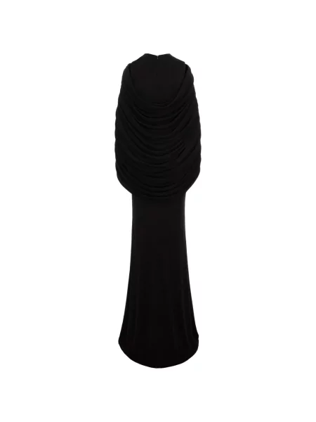 Rochie maxi Seen Users cu volane negru