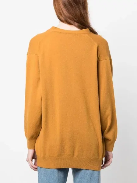 Cardigan Paula din cașmir portocaliu