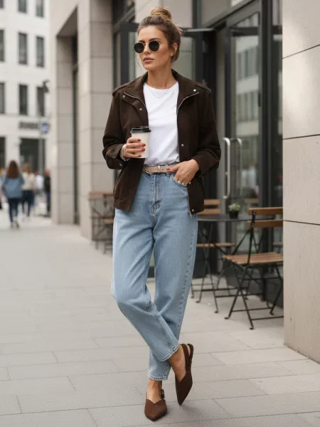 Prijelazna jakna Dstreet smeđa