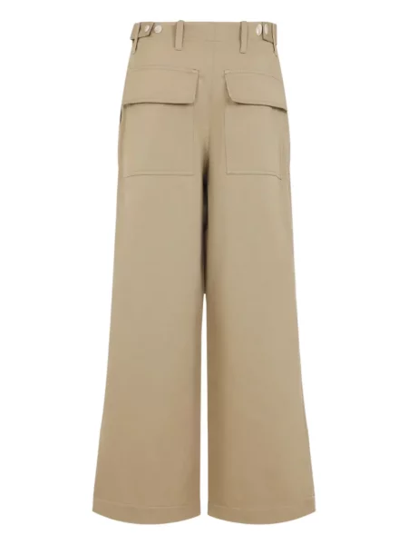 Pantaloni Marni cu broderie roz
