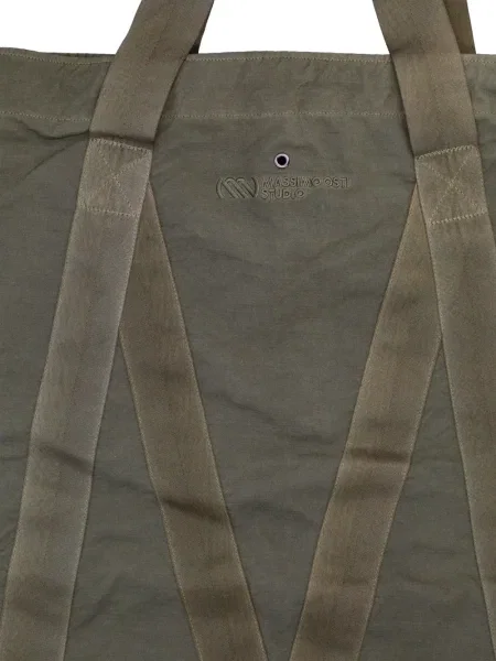 Geantă shopper Massimo Osti Studio cu cordon verde