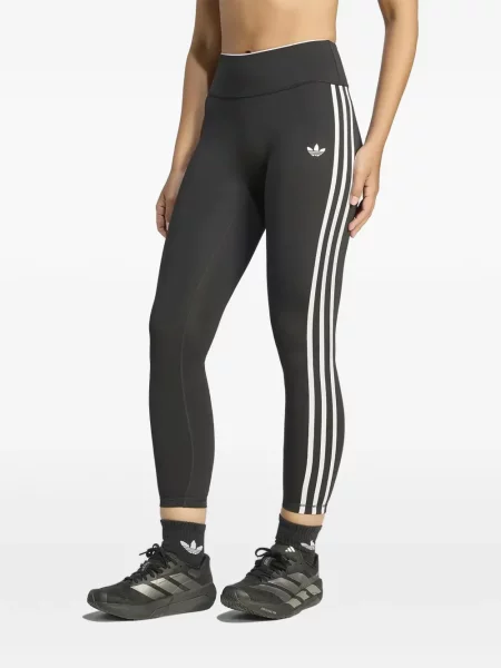 Pantaloni Adidas cu imagine cu model leopard alergare violet