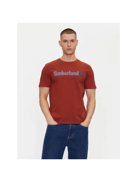 Timberland T-Shirt Regular Fit κόκκινο