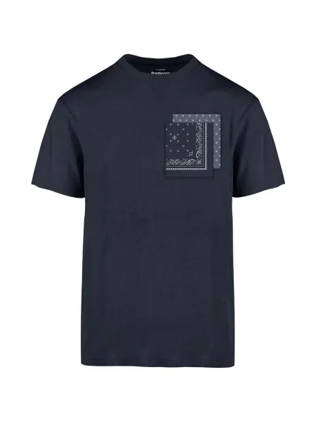 Tricou Bomboogie cu decolteu rotund albastru