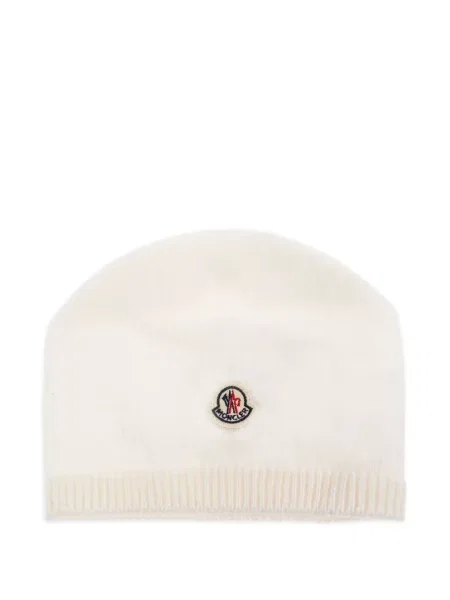 Czapka dziecięca Moncler Enfant biała